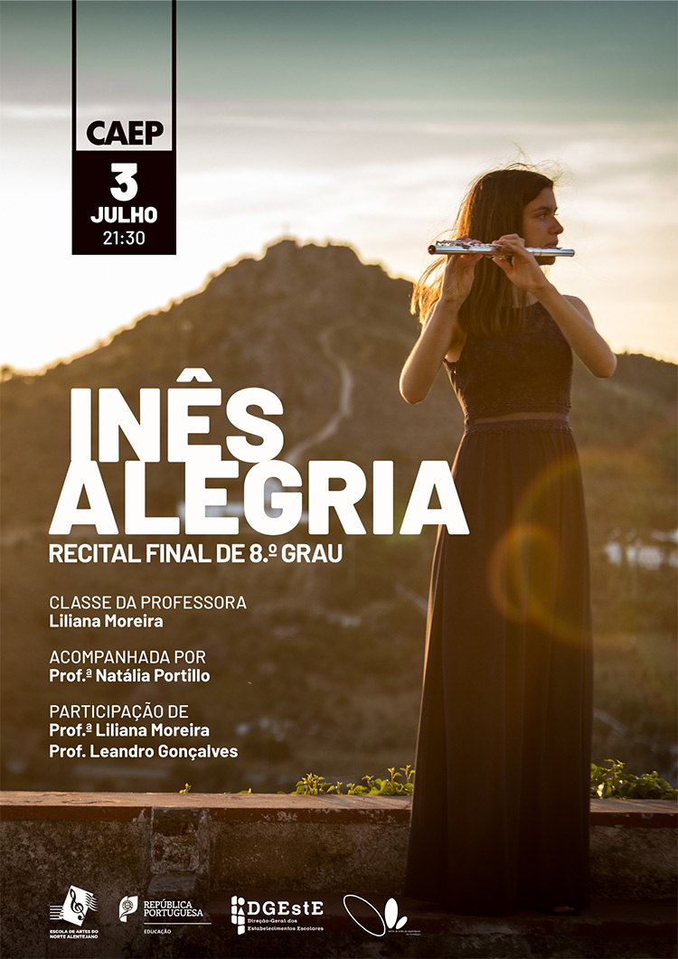 Recital de Flauta dia 3 de Julho no CAEP